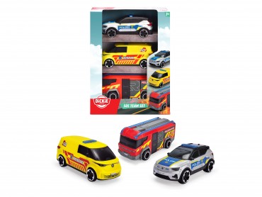 Dickie Toys - Micro Rescue Force Spielzeugautos (je 8 cm) 