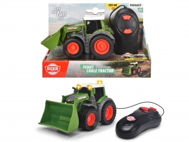 Dickie Toys - Fendt Spielzeug-Traktor - (14 cm) mit Kabelfernsteuerung 